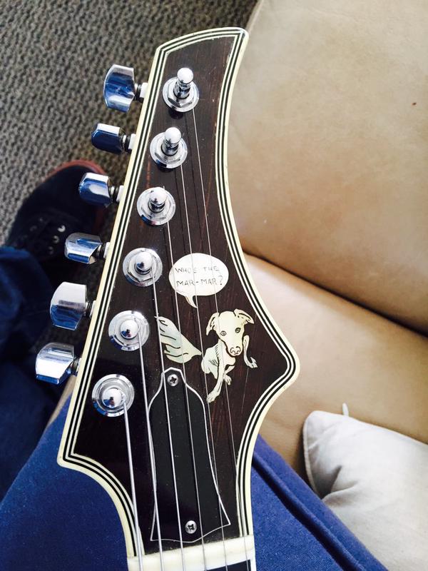MarMar headstock — Who's the mar-mar? pearl inlay